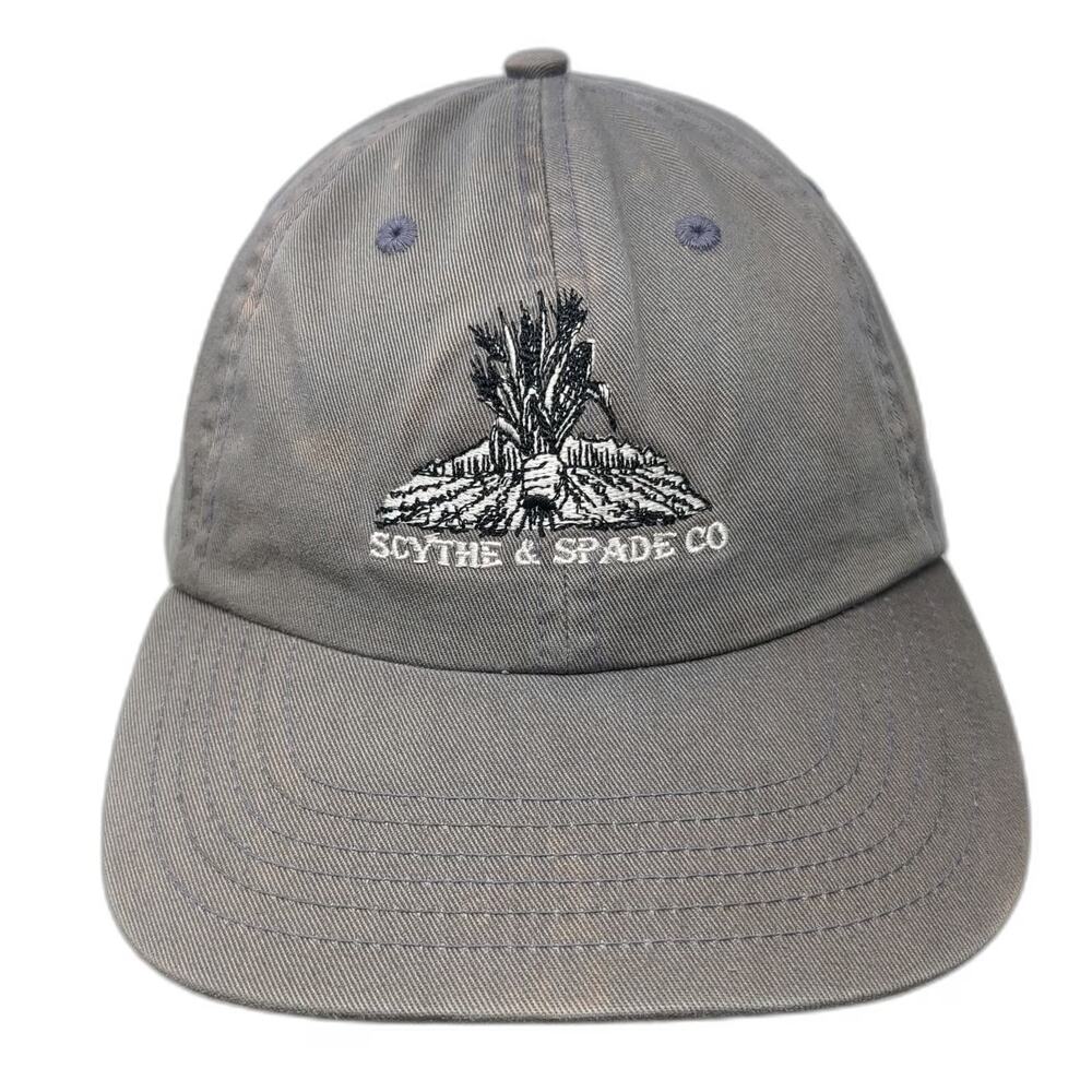 Valucap Baseball Cap Gray One Size Scythe Spade Co Agriculture Logo Cotton Hat